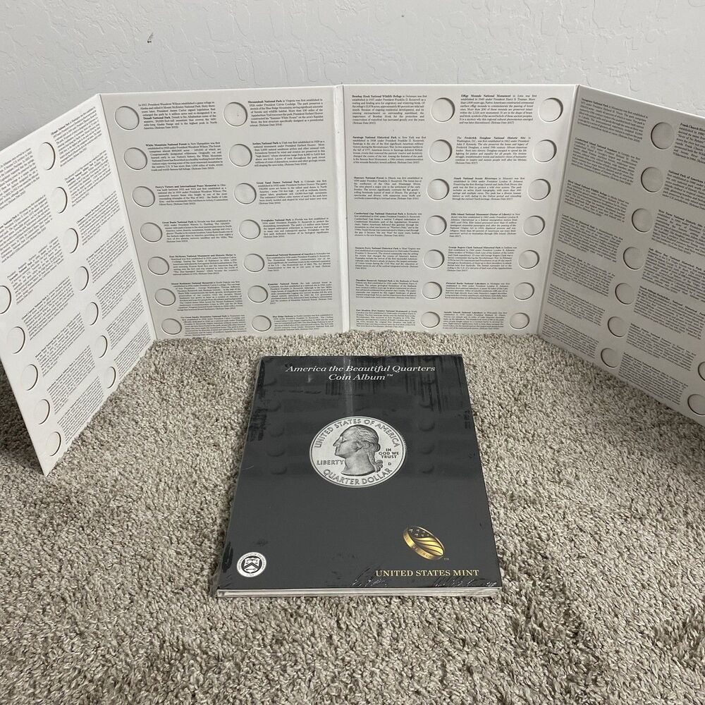 2-America The Beautiful Quarters U.S. Mint Coin 2010 Album Only * No Coins